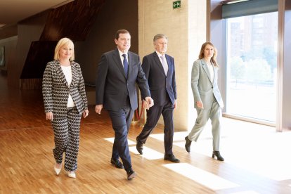 Un momento de la sesión constitutiva de las Cortes de Castilla y León.
