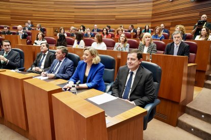 Un momento de la sesión constitutiva de las Cortes de Castilla y León.