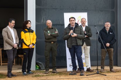 El consejero de Medio Ambiente, Vivienda y Ordenación del Territorio, Juan Carlos Suárez-Quiñones, en un simulacro de coordinación en Salamanca
