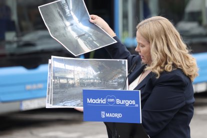 Acto de entrega de 40 autobuses de la ciudad de Madrid a Burgos