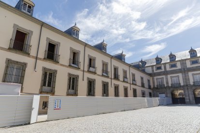 Luis Pérez de Prada, María Corzo y Nilo Fernández, visitan los diferentes proyectos que se ejecutan en el Real Sitio de San Ildefonso (Segovia)