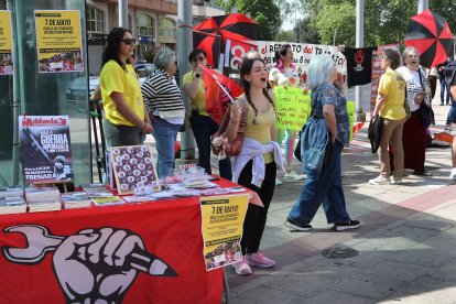 Manifestación del 1º de Mayo en la ciudad de Palencia.