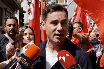 Manifestación del 1º de Mayo convocada por UGT y CCOO en León.