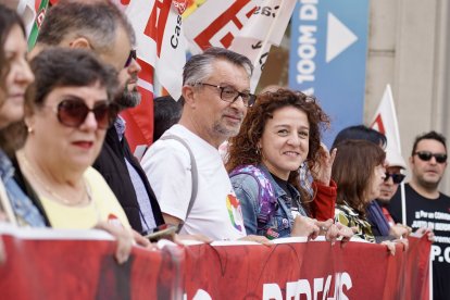 Manifestación del 1º de Mayo convocada por UGT y CCOO en León.
