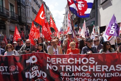 Manifestación del 1º de Mayo en Valladolid.