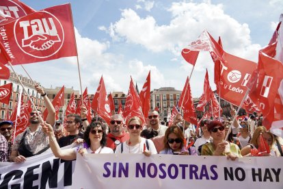 Manifestación del 1º de Mayo en Valladolid.