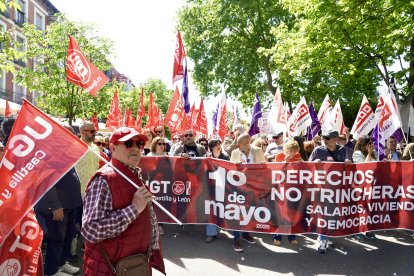 Manifestación del 1º de Mayo en Valladolid.