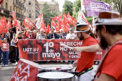 Manifestación del 1º de Mayo en Salamanca.