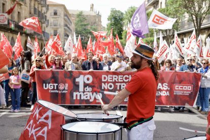 Manifestación del 1º de Mayo en Salamanca.