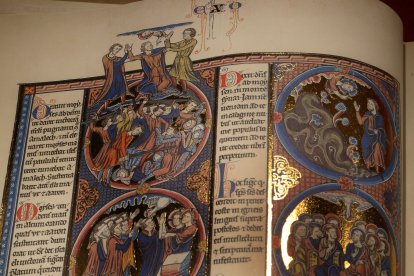 Exposición 'Los mejores códices del mundo en la biblioteca Jacobea del Real Monasterio de San Zoilo en Carrión de los Condes (Palencia)