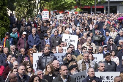 Manifestación en defensa de las conexiones ferroviarias de Salamanca