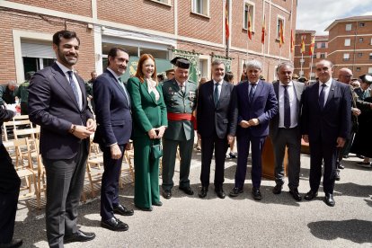 Acto en León como homenaje a la Guardia Civil por su 182º aniversario en la provincia.