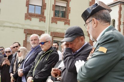 Acto en León como homenaje a la Guardia Civil por su 182º aniversario en la provincia.