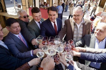 Inauguración de la Feria Iberqueso en Valencia de don Juan (León).