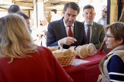 Inauguración de la Feria Iberqueso en Valencia de don Juan (León).