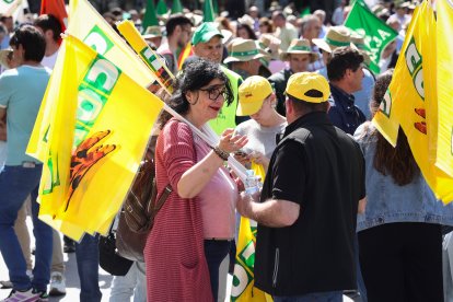 Concentración y manifestación de las Opas para exigir apoyos para garantizar el futuro del campo