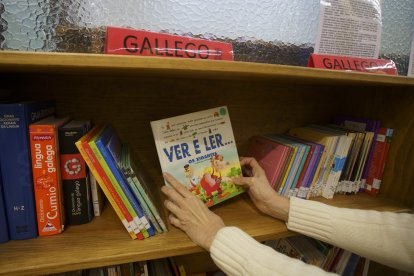 Aula de gallego en el colegio García Yebra de Ponferada, perteneciente al programa de la Junta de Castilla y León.