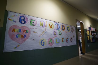 Aula de gallego en el colegio García Yebra de Ponferada, perteneciente al programa de la Junta de Castilla y León.