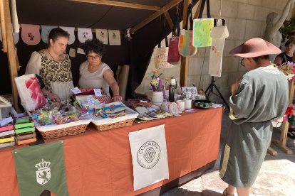 El presidente de la Diputación de León, Gerardo Álvarez Courel, encabeza la visita a la feria medieval de los centros asistenciales de la institución