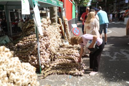 Inauguración de la feria del ajo en Zamora.