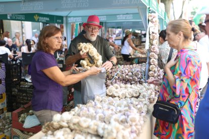 Inauguración de la feria del ajo en Zamora.