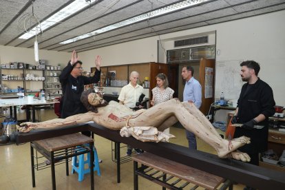 Taller de restauración de obras de arte en Palencia.