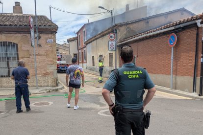 Incendio en una vivienda en Moraleja del Vino