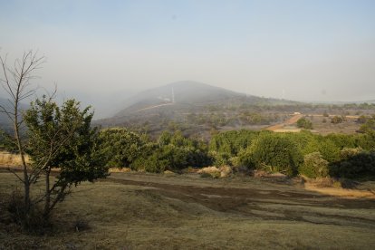 Incendio en las localidades de Turienzo Castañero y San Pedro Castañero (León)