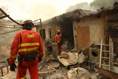 Incendio en la provincia de Ávila
