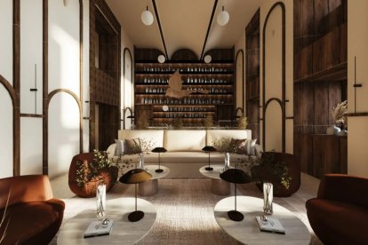 Sala del Palacio de Avellaneda de Castilla Termal.