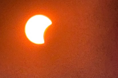 Comienzo del eclipse total de sol