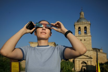 Eclipse solar en Ciudad Rodrigo (Salamanca)