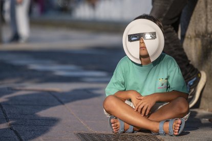 Eclipse total de sol visto desde Burgos