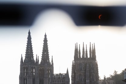 Eclipse total de sol visto desde Burgos