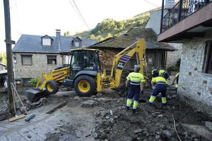 Riada en el pueblo de Manzanedo de Valdueza (León).