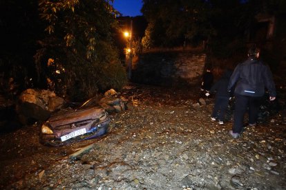 Riada en el pueblo de Manzanedo de Valdueza (León).