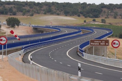 Inauguración de dos nuevos tramos de la Autovía del Duero.