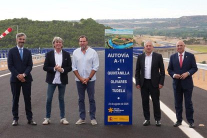 Inauguración de dos nuevos tramos de la Autovía del Duero.