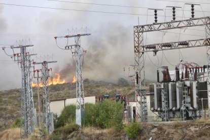 Incendio en Villalcampo (Zamora).