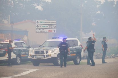Incendio en Villalcampo (Zamora).