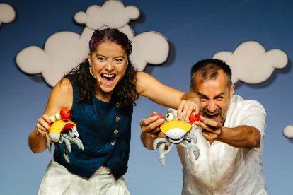 Momentos de la jornada de la Feria de Teatro de Castilla y León en Ciudad Rodrigo (Salamanca).