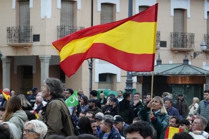 El presidente nacional de VOX, Santiago Abascal, participa en un acto público del partido en Ponferrada