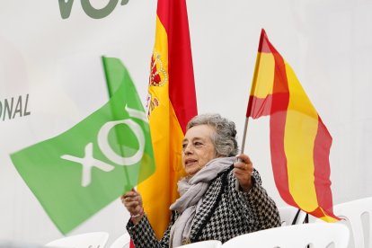 El presidente nacional de VOX, Santiago Abascal, participa en un acto público del partido en Ponferrada