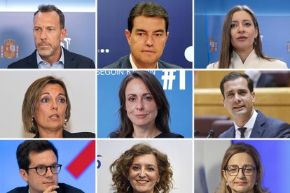 Cabezas de listas del PP al Congreso