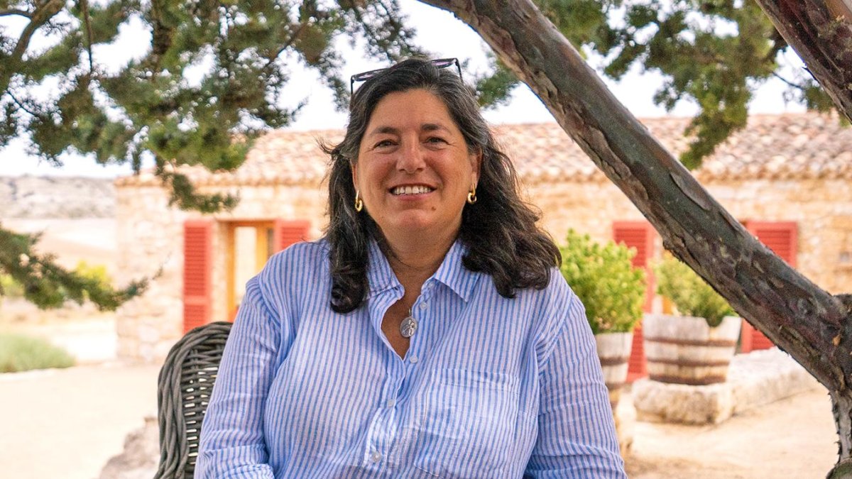 La empresaria palentina Cristina Brunet, en su alojamiento Finca El Cercado, en Baltanás