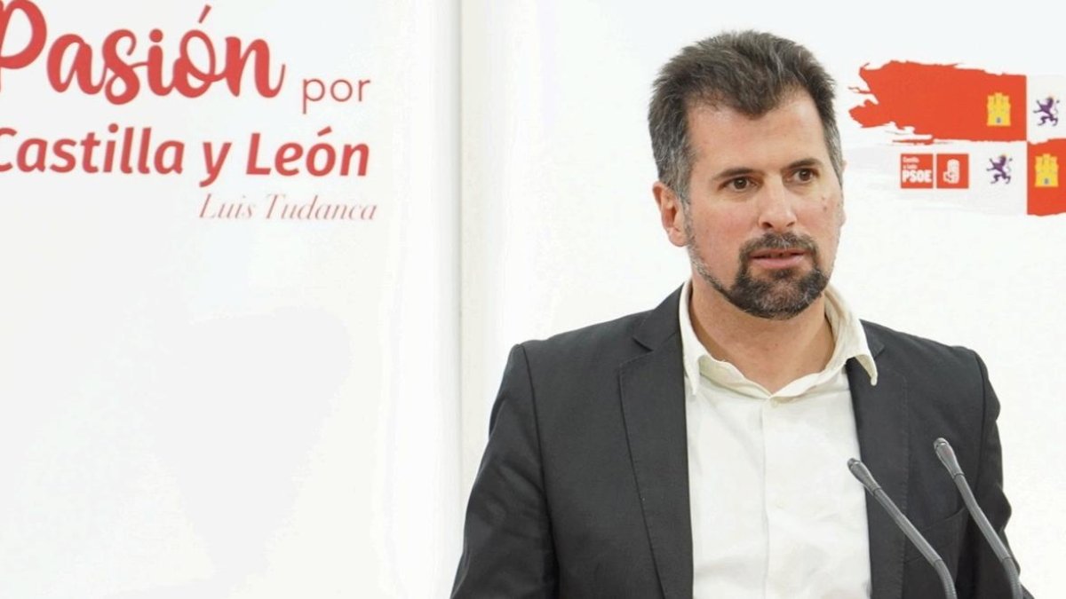 El secretario general del PSOE en Castilla y León, Luis Tudanca.
