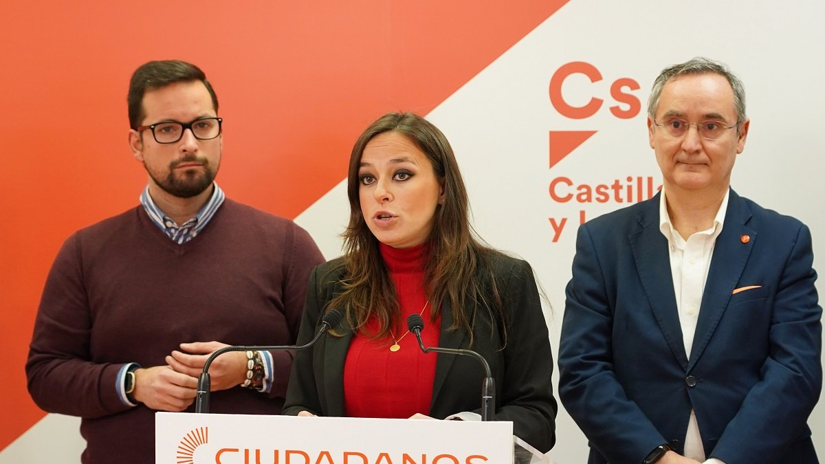 La presidenta de Ciudadanos en Castilla y León, Gemma Villarroel, presenta la nueva ejecutiva autonómica.- ICAL