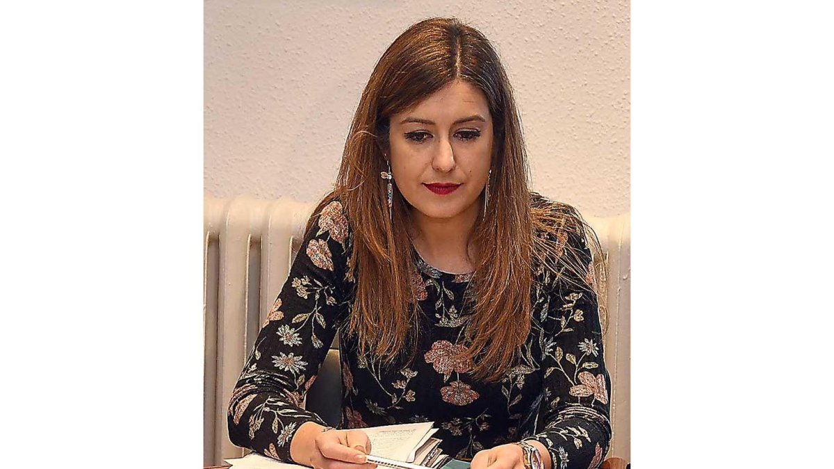 La alcaldesa de Miranda de Ebro, Aitana Hernando en una foto de archivo.- ECB