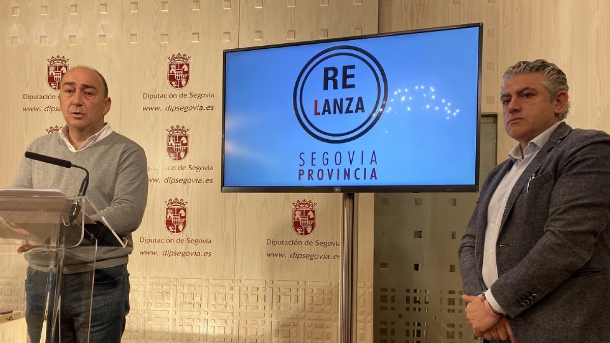 Rueda de prensa del Plan ReLanza de la Diputación de Segovia. -E.M.