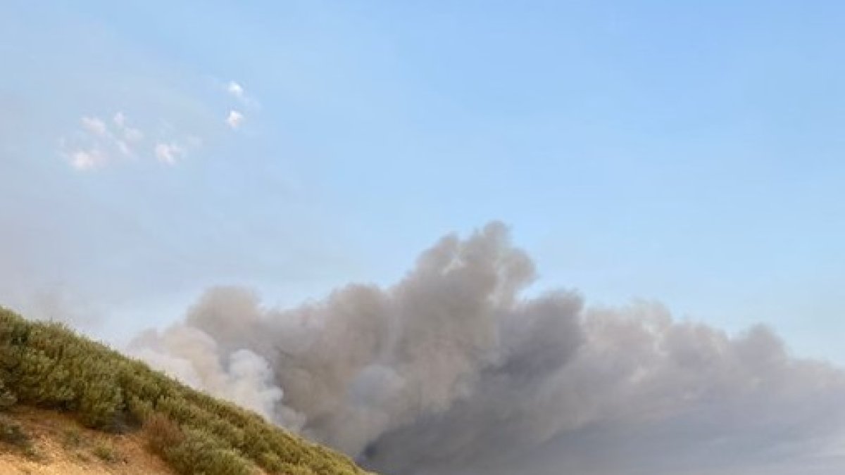 Incendio de nivel 1 en Figueruela de Arriba. - E. M.